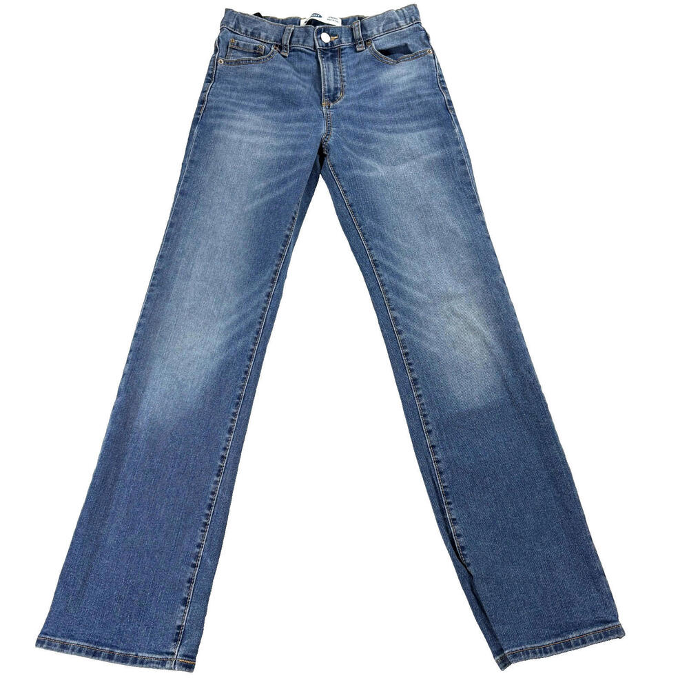 Old Navy Jeans Kids 14 Slim Blue Straight Built In Flex Denim Y2K Casual Pants